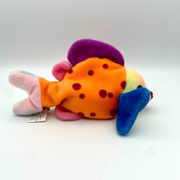 Ty Beanie Baby - Lips the Fish 8 Inch Stuffed Plush - Picture 8 of 14